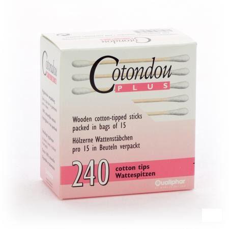 Cotondou Plus Wattestaafje Hout 120