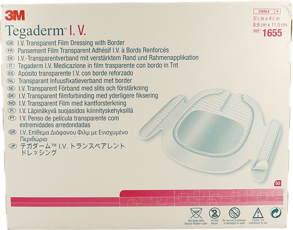 Tegaderm Iv Dressing 8,5x11,5cm 50 1655  -  3M