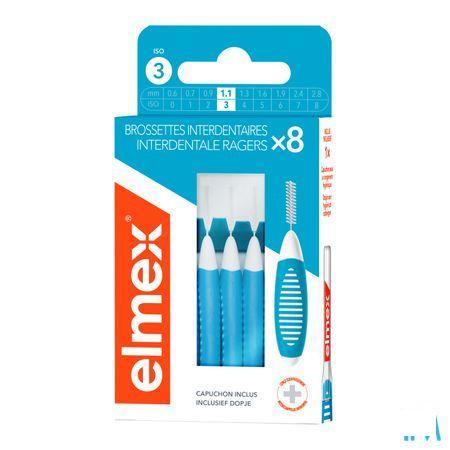 Elmex Set Interdentale Borsteltjes Iso 3 1,1Mm 8