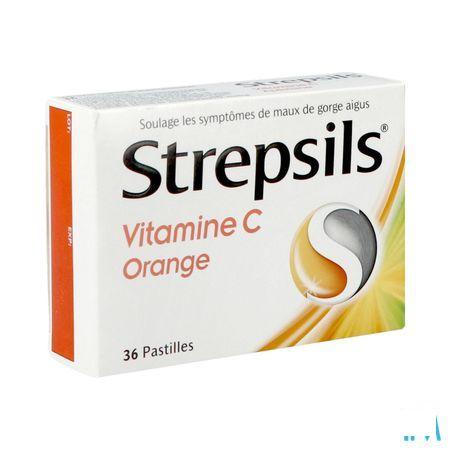 Strepsils Vitamine C Sinaasappel Past 36