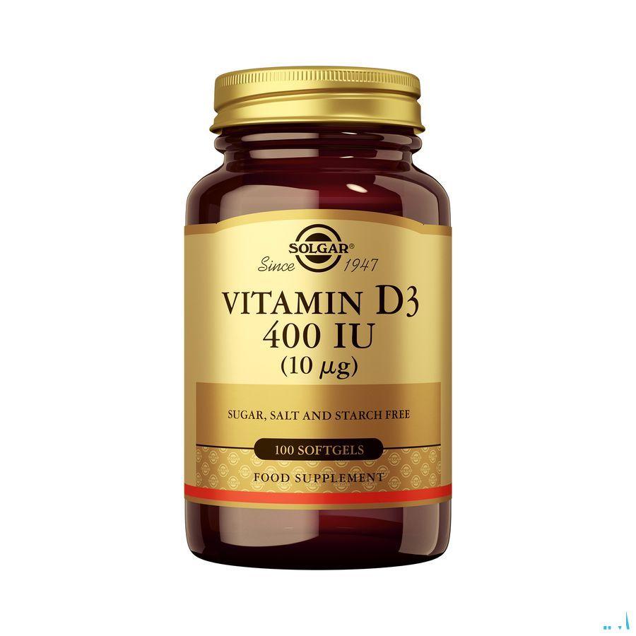 Solgar Vitamin D-3 10mcg/400IESoftgel 100  -  Solgar Vitamins