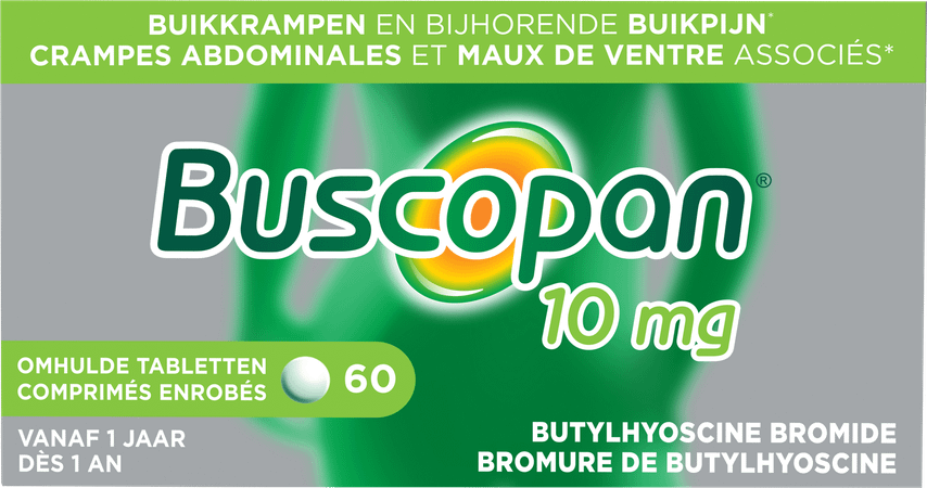 Buscopan 10 mg Omhulde Tabl 60