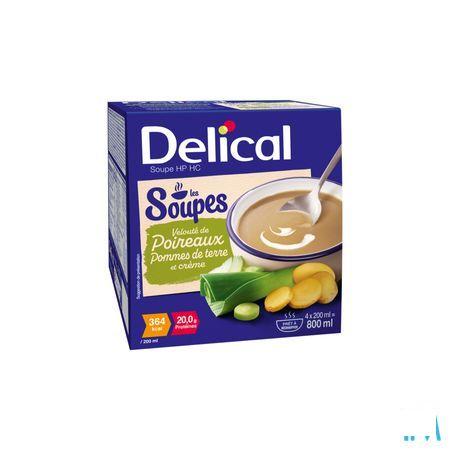 Delical Soupe Veloute Poireau x Pdt & Creme 4 x 200 ml