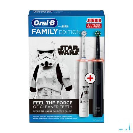 Oral-B Family Pro3 3000 Black+Junior 6+ Star Wars