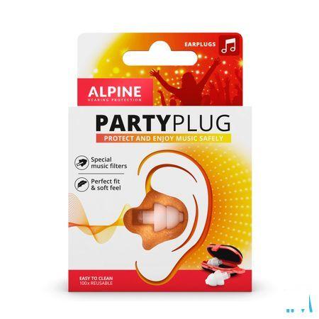 Alpine Party Plug Oordoppen Transparant 1p