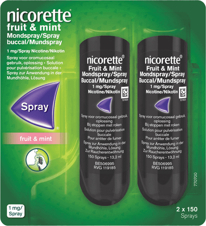 Nicorette Fruit & Mint 150 Dosis Spray 2