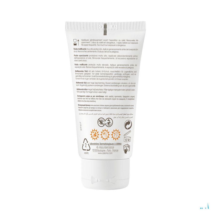 Aderma Protect Ac Fluide Matterend Spf50+ 40 ml