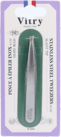 Vitry Classic Pince Epil Prof Oblique Inox 1022  -  Vitry