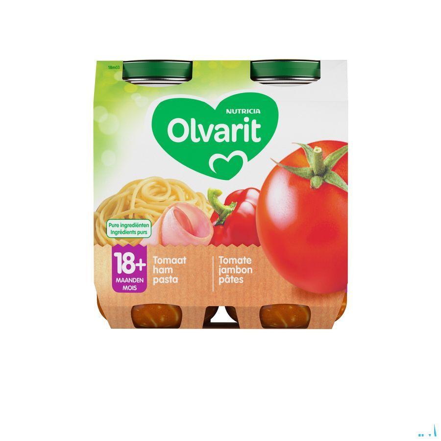 Olvarit Macaroni Tomaat Ham 2x250 gr 18m03  -  Nutricia