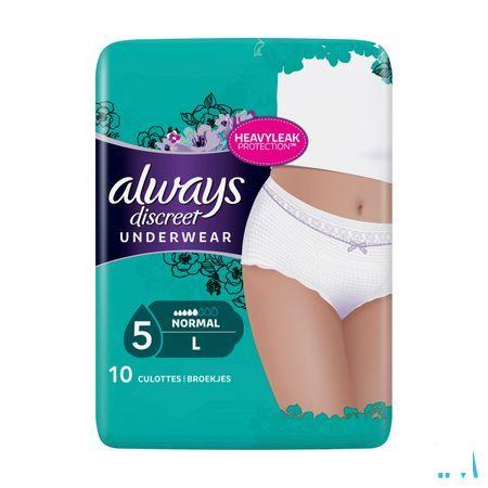 Always Discreet Incontinence Pants L Lage Taille10