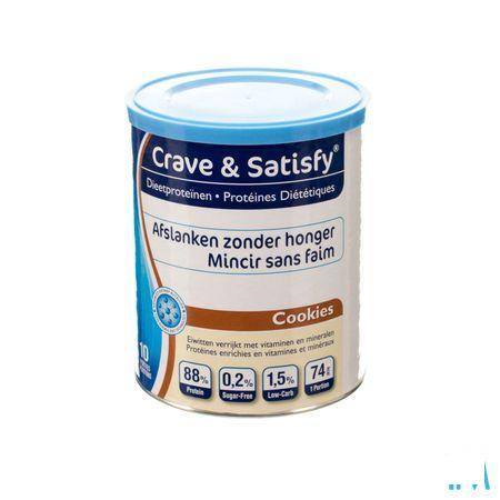 Crave & Satisfy Dieetproteinen Cookies Pot 200 gr