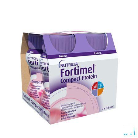 Fortimel Compact Protein Fraise 4x125 ml  -  Nutricia