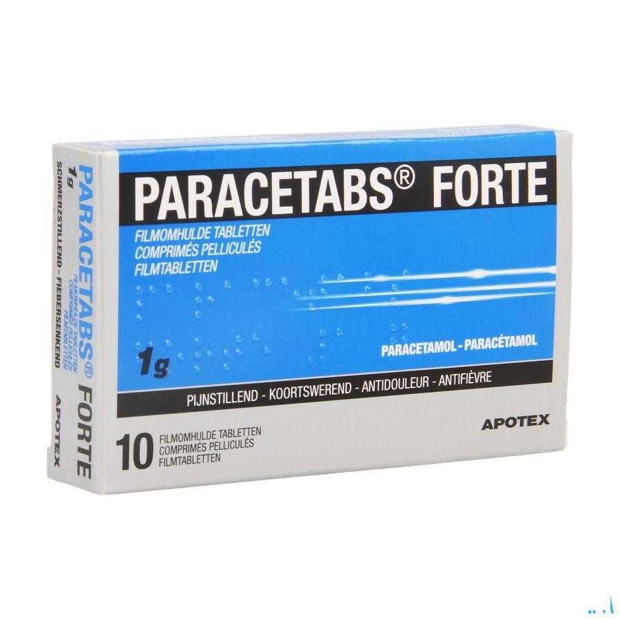 Paracetabs Forte 1 gr Comprimes Pellicules 10 X 1 gr