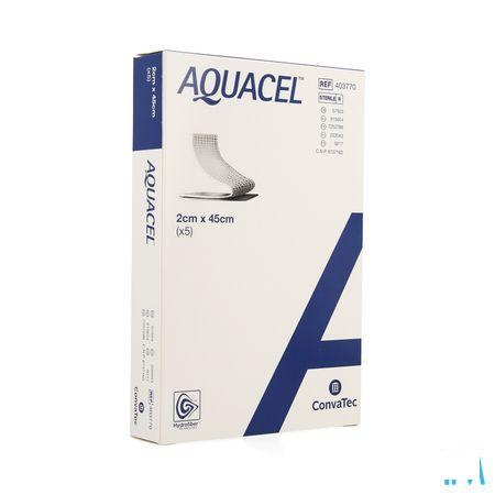 Aquacel Verband Hydrofiber + versterking 2x45cm 5  -  Convatec