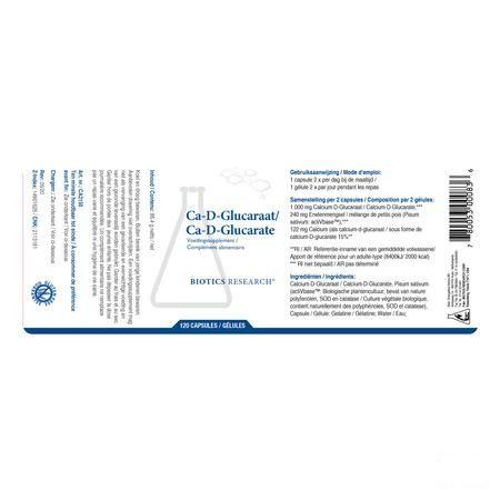 Biotics Ca-D-Glucaraat 120 capsules  -  Energetica Natura