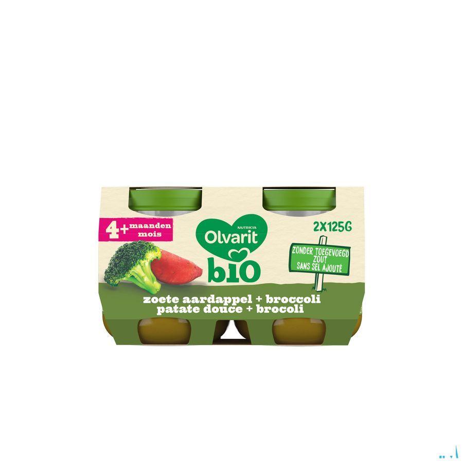 Olvarit Bio Patate Douce Broccoli 4M 2X125G  -  Nutricia