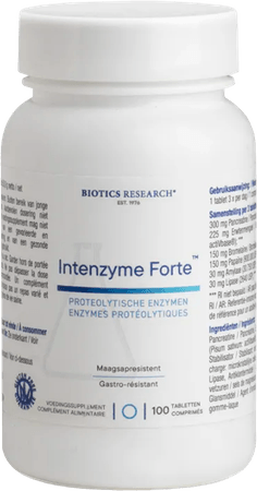 Biotics Intenzyme Forte 100 tabletten  -  Energetica Natura