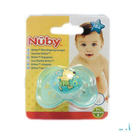 Nuby Pastelsac Ovale Fopspeen - 6-18m  -  New Valmar