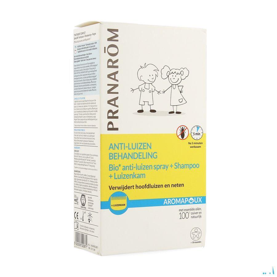 Aromapoux Bio Spray Anti poux 30 ml + shamp.125 ml + peigne  -  Pranarom