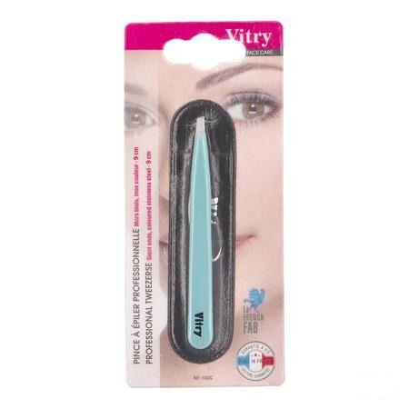 Vitry Classic Epileerpincet Prof Schuin Blauw  -  Vitry