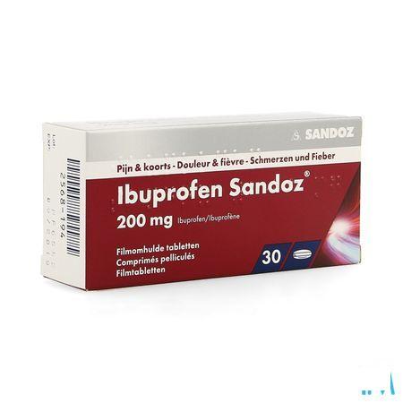 Ibuprofen Sandoz 200 mg Comprimes Pellicules 30x200 mg 