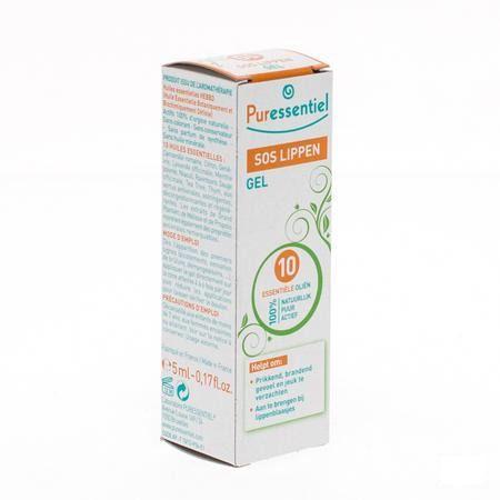 Puressentiel Sos Lippen Gel 10 Essentiele Olie 5 ml  -  Puressentiel