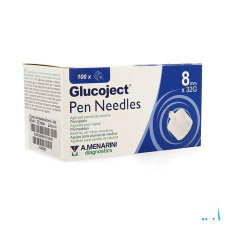 Glucoject Pen Needles 8mm 32g  -  Menarini