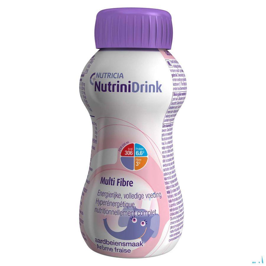 Nutrinidrink Aardbei Multi F. + 12m Flacon 200 ml 65589  -  Nutricia