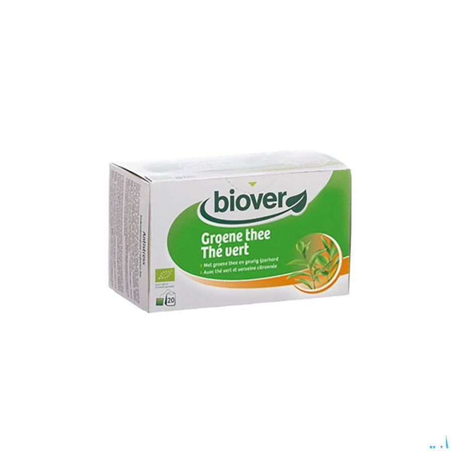 Biokruideninfusie Groene Thee Zakje 20  -  Biover
