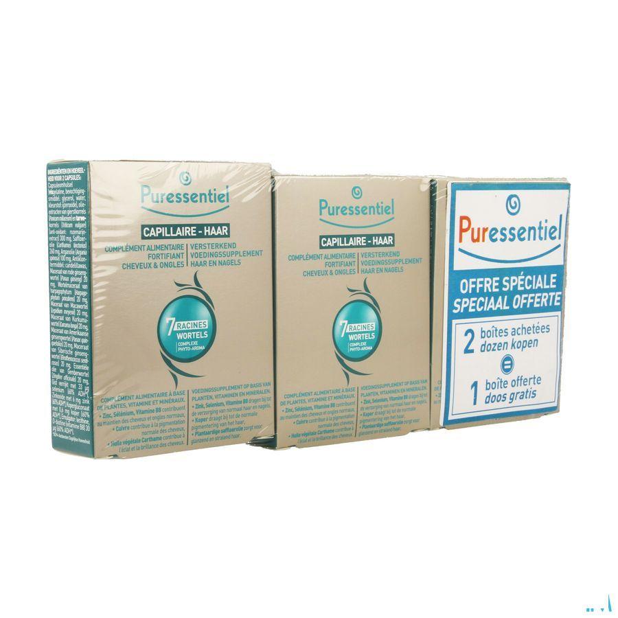 Puressentiel Haar & nagels Versterk. Trio Capsule 3x30  -  Puressentiel