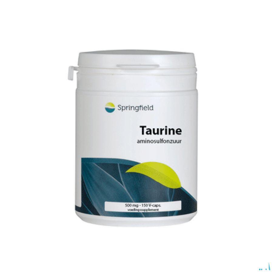 Taurine 500 mg Springfield V-Capsule 150  -  Springfield Nutraceuticals