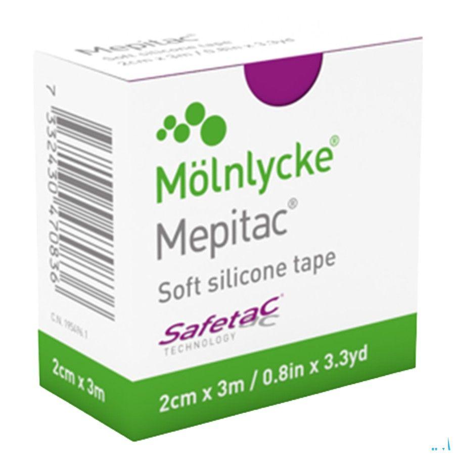 Mepitac Bande Fixation Adhesive Sil 2cmx3,0m 1 298300  -  Molnlycke Healthcare