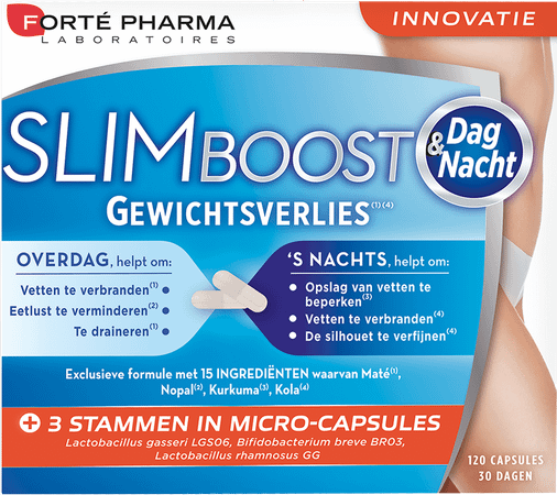 Slimboost Dag & Nacht Caps 120  -  Forte Pharma