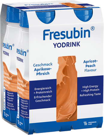 Fresubin Yodrink Peche-abricot Easy Bottle 4x200 ml  -  Fresenius