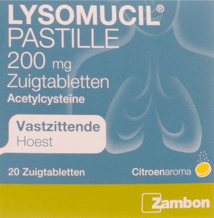 Lysomucil 200 Tabletten A Sucer - Zuigtabletten 20