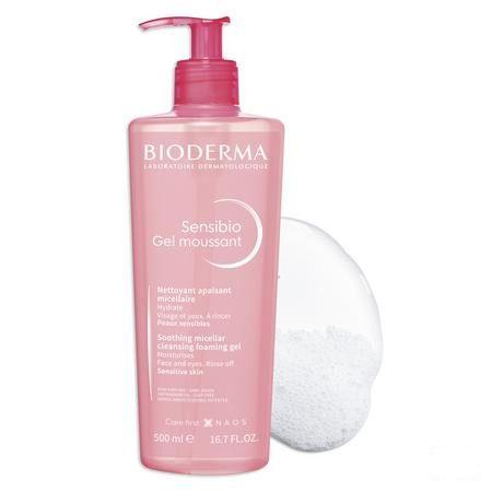 Bioderma Sensibio Gel Schuimend Pompfles 500 ml