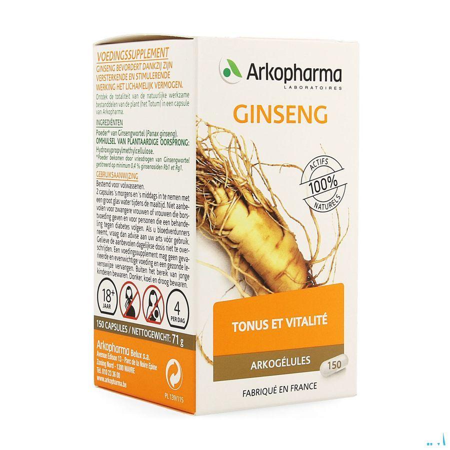 Arkocaps Ginseng Plantaardig 150  -  Arkopharma