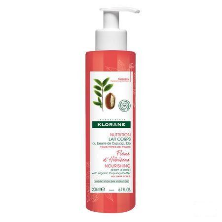 Klorane Corps Lait Fleur Hibiscus 200 ml