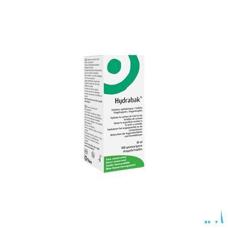 Hydrabak Oogdruppels Hydra Nacl zonder bewaarmiddel10 ml 