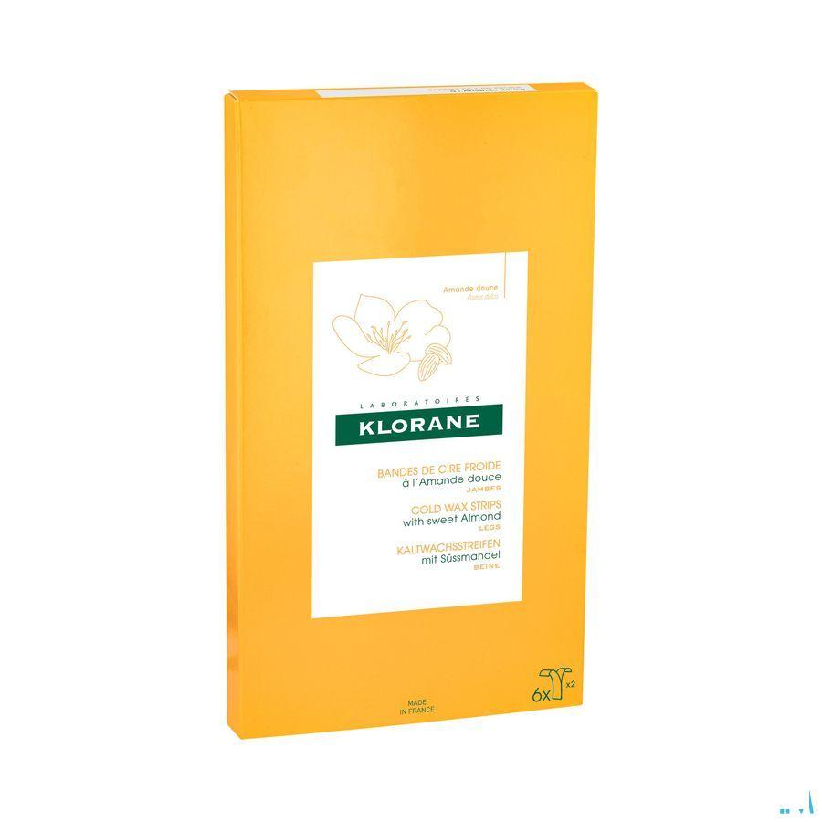 Klorane Depilatoires Cire Froide Jambes Bandes 6