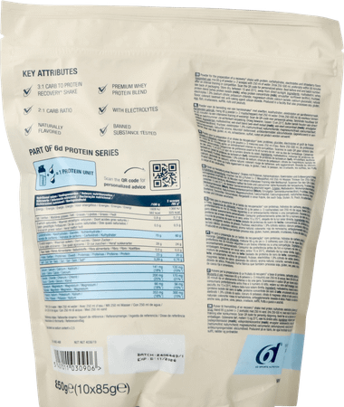 6D Recovery Shake Strawberry Pdr 850g