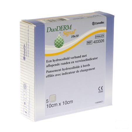 Duoderm Signal Pansement Hydro St. Transp 10,0x10,0cm 5  -  Convatec