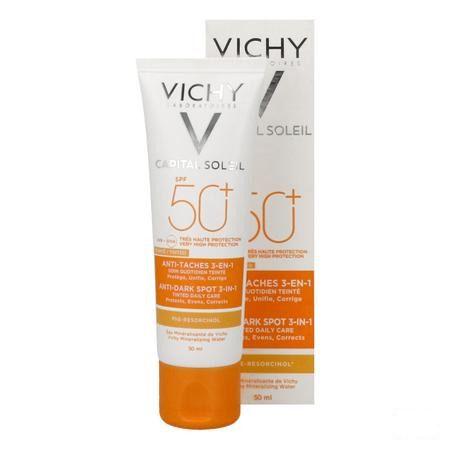 Vichy Cap Id Oplossing Ip50 + Creme Anti pigmentvlek 3in1 50 ml  -  Vichy