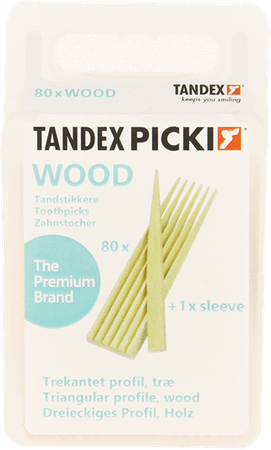 Tandex Toothpicks Wood 80  -  Deprophar