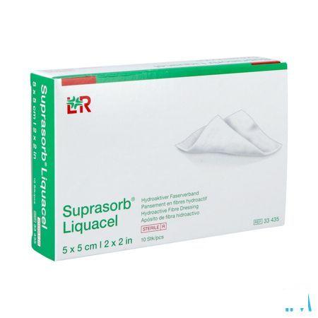 Suprasorb Liquacel Vezelverb Hydroact. 5X 5Cm 10  -  Lohmann & Rauscher