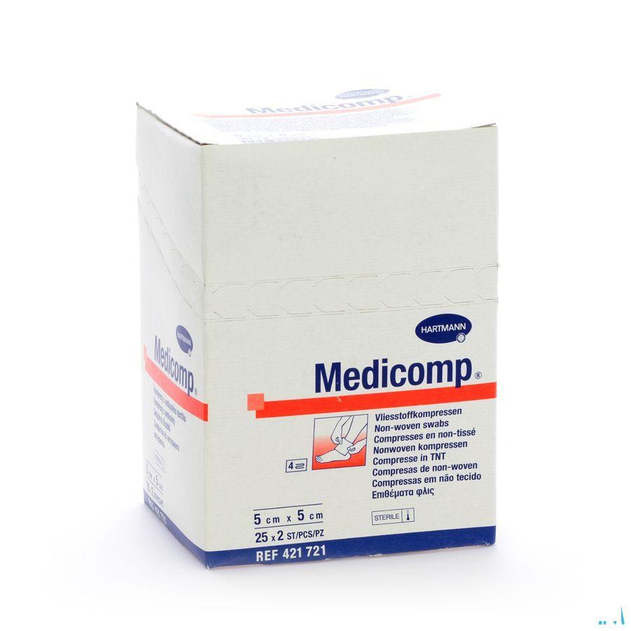Medicomp 5x5cm 4l. St. 25x2 P/s  -  Hartmann