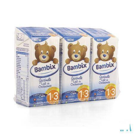 Bambix Groeimelk Natuur 1-3J 3X200 ml