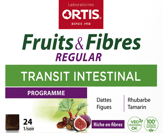 Ortis Vruchten & Vezels Regular Blokjes 24  -  Ortis