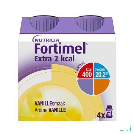 Fortimel Extra 2Kcal Vanille 4X200 ml  -  Nutricia