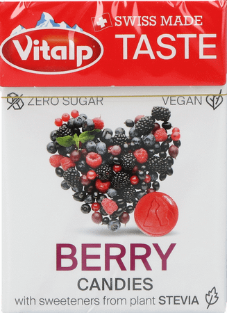 Vitalp Bonbon Baies Rouges S/Sucre Stevia 25 g